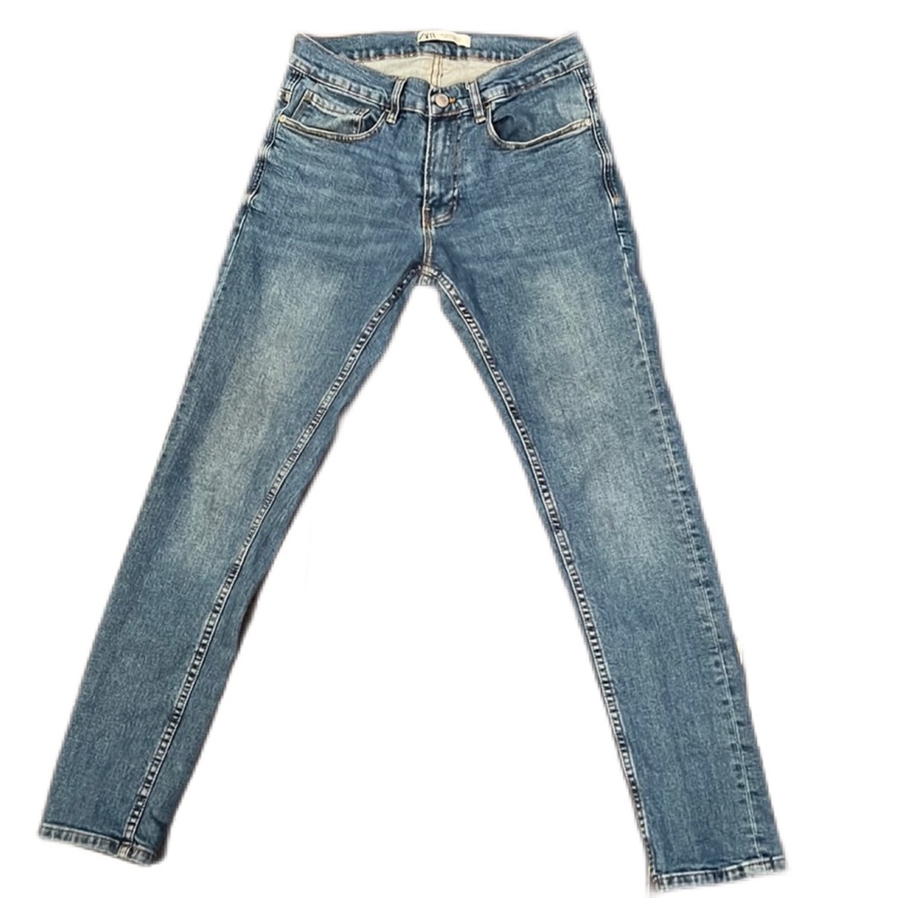 Zara Medium Wash Skinny Jeans